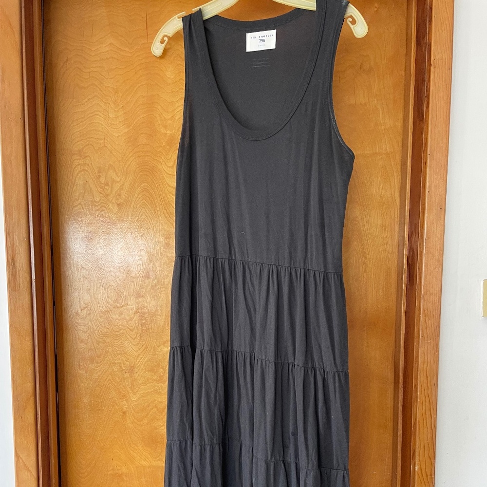 Sol Angeles black, cotton maxi dress